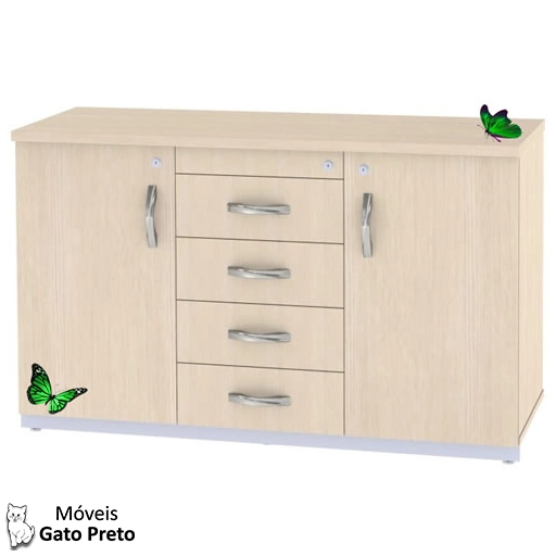 Armário secretária metálico funcional