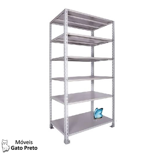 Estante de aço 6 prateleiras