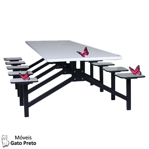 Mesa para refeitório 10 lugares