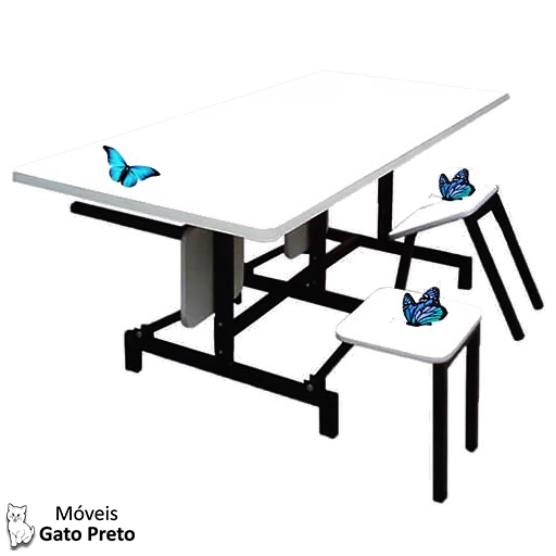 Mesa para refeitório 4 lugares