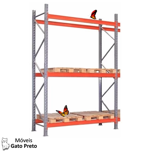 porta-palete metálico para lojas