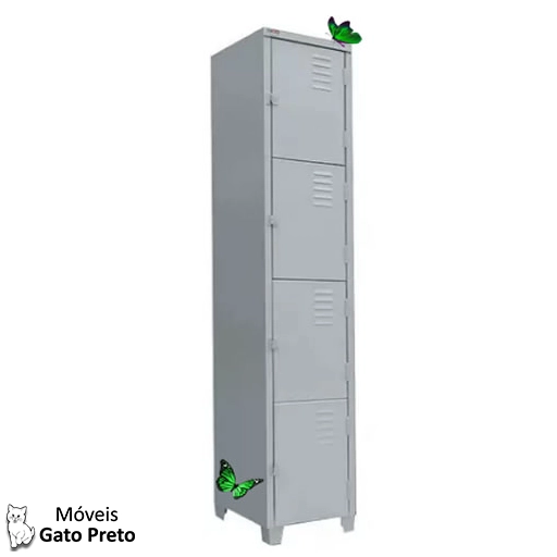 Roupeiro de aço 4 portas